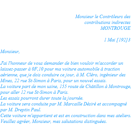 Lettre de réclamation 2